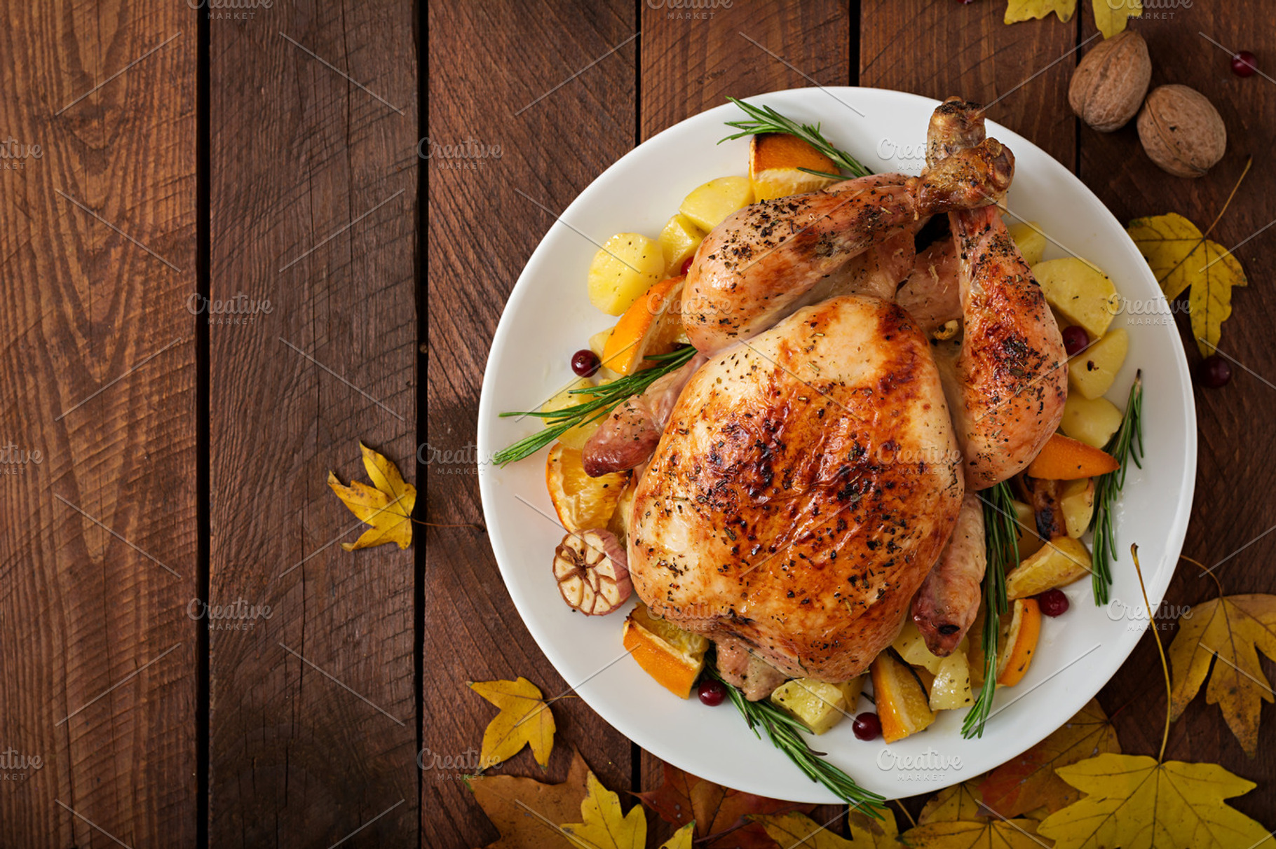 Roasted turkey thanksgiving day stock photo containing turkey and thanksgiving, a Food & Drink Photo by timolina