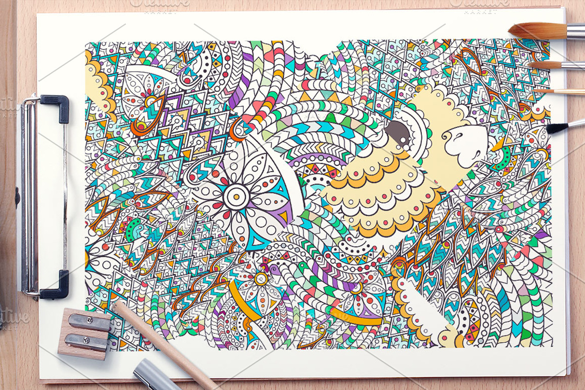 256 Vector Zentangle Patches, a Pattern Graphic by Drekhann Stories