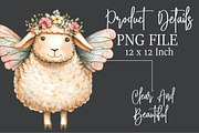 Whimsical Quirky Sheep Clipart, an Illustration by Rose Art (Thumbnail 6 of 7)