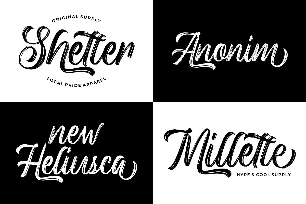 Backrush - Handbrush Script Font preview 7
