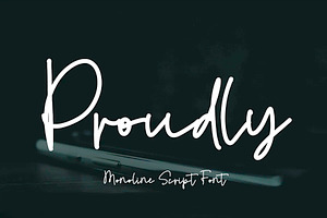 Proudly // Script Font