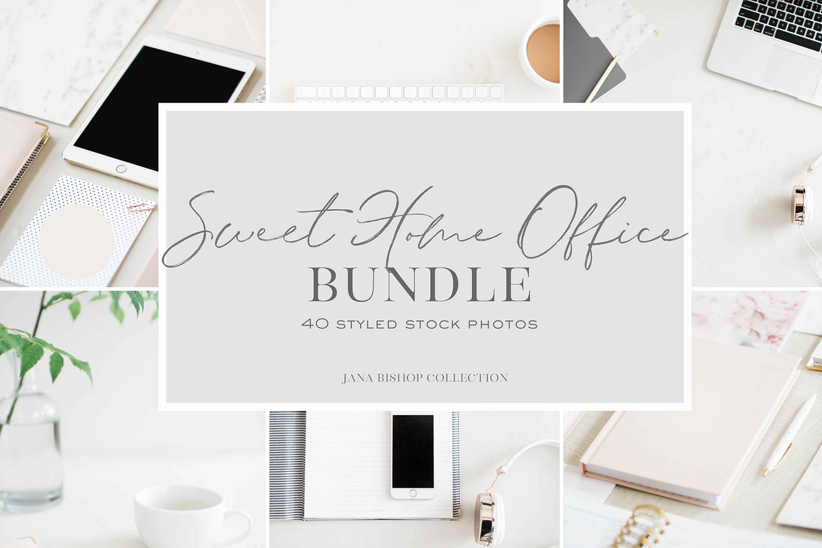 Sweet Home Office Stock Photos, an iPhone Mockup by JanaBishopCollection