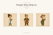 People Who Help Us Clip Art, a Person Illustration by LanternkinStudio (Thumbnail 1 of 13)