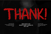 Birodo – Horror Brush Texture Font, a Sans Serif Font by ONESADYA (Thumbnail 10 of 10)