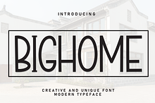 Bighome | Script Font