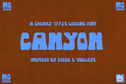 Canyon - Hand Drawn Western Font, a Handwritten Font by Madeline ODonoghue Design (Thumbnail 1 of 7)