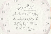 Yours, Maybe - Calligraphy Font, a Script Font by Mneme (Thumbnail 2 of 8)