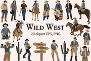 Abstract cowboy clipart, a Person Illustration by ApetekMarket (Thumbnail 1 of 8)