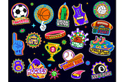 Sport retro y2k groovy stickers, a Decorative Illustration by Vector Tradition (Thumbnail 2 of 3)