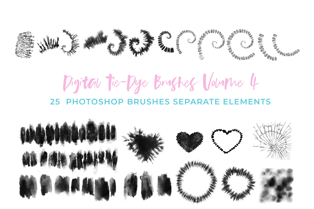 Digital Tie-Dye Brushes Vol 4, a Brush Add-On by The Gypsy Goddess (Photo 3 of 8)