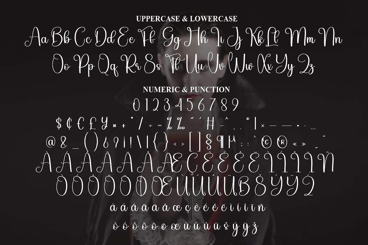 Vampire | Script Font, a Handwritten Font by Scratchones (Photo 7 of 8)