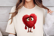 Quirky Valentine's Heart Clipart, an Illustration by DreamCafeArt (Thumbnail 4 of 6)