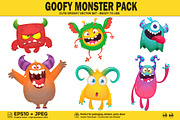 Candy Cloud - 6 Cute Monsters, a Decorative Illustration by D R A W K M A N (Thumbnail 1 of 6)