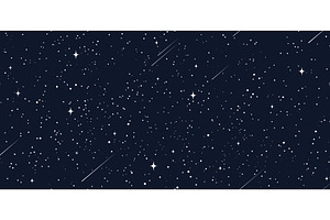 Starry Space Seamless Pattern