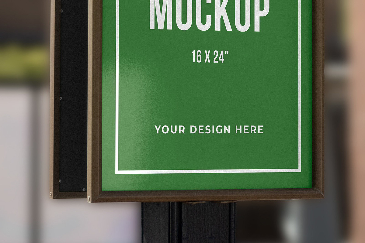 Pub Restaurant Sign Mockup, a Household Mockup by Medialoot (Photo 2 of 4)