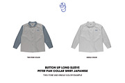Button up peter pan collar mockup, a Shirt Mockup by made_by_nope (Thumbnail 3 of 7)