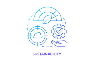 Sustainability in cloud computing, an Icon by IMG Visuals