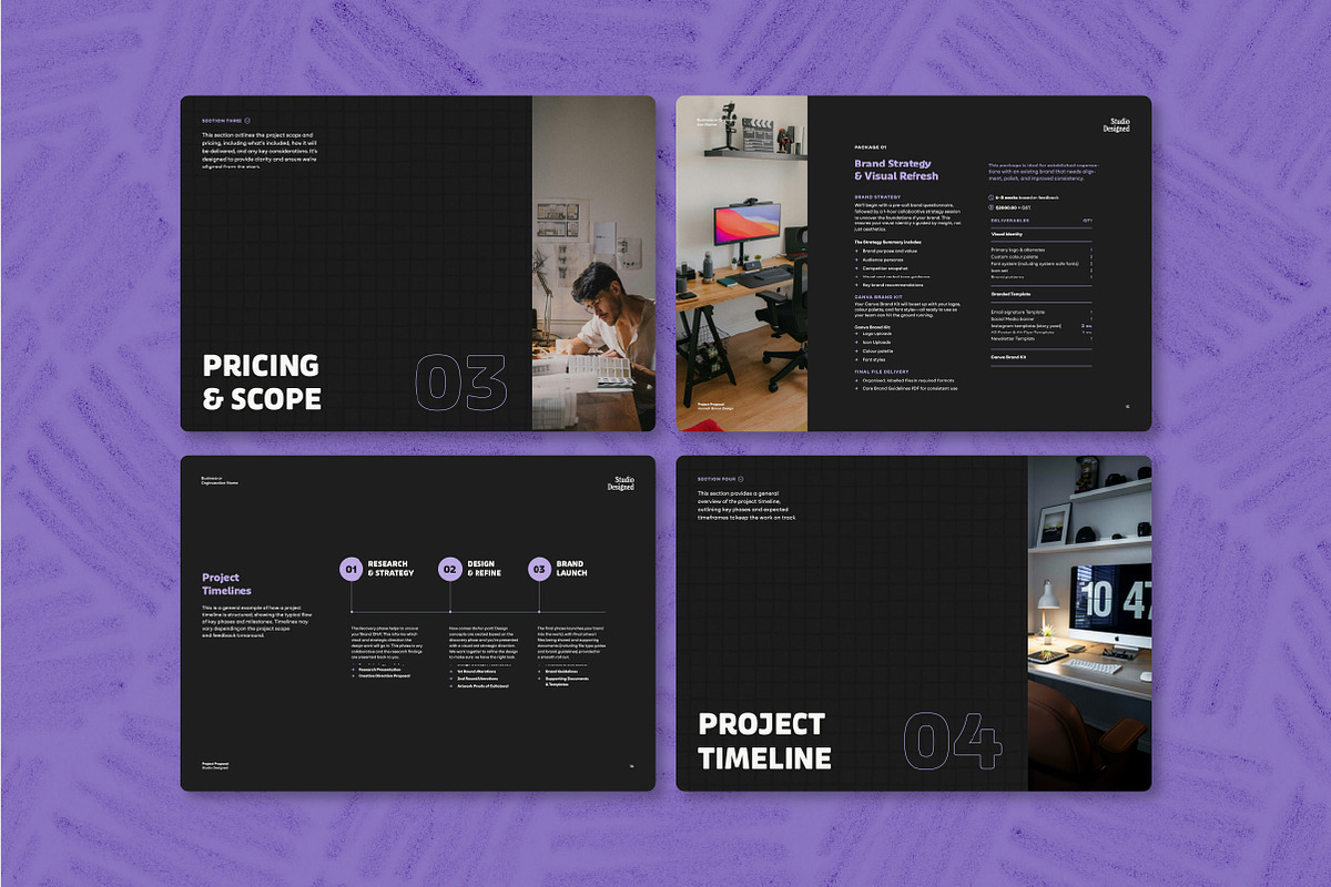 Proposal Template - InDesign Canva AI preview 8