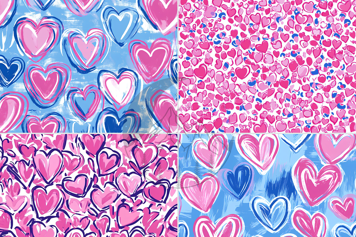 Heart Seamless Digital Paper, a Pattern Graphic by Paper & Pattern Studio (Photo 6 of 8)