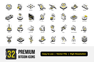 Crypto Isometric Icons, an Icon by reseven std