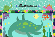 Dinosaurs bundle, an Animal Illustration by Alena (Thumbnail 4 of 5)