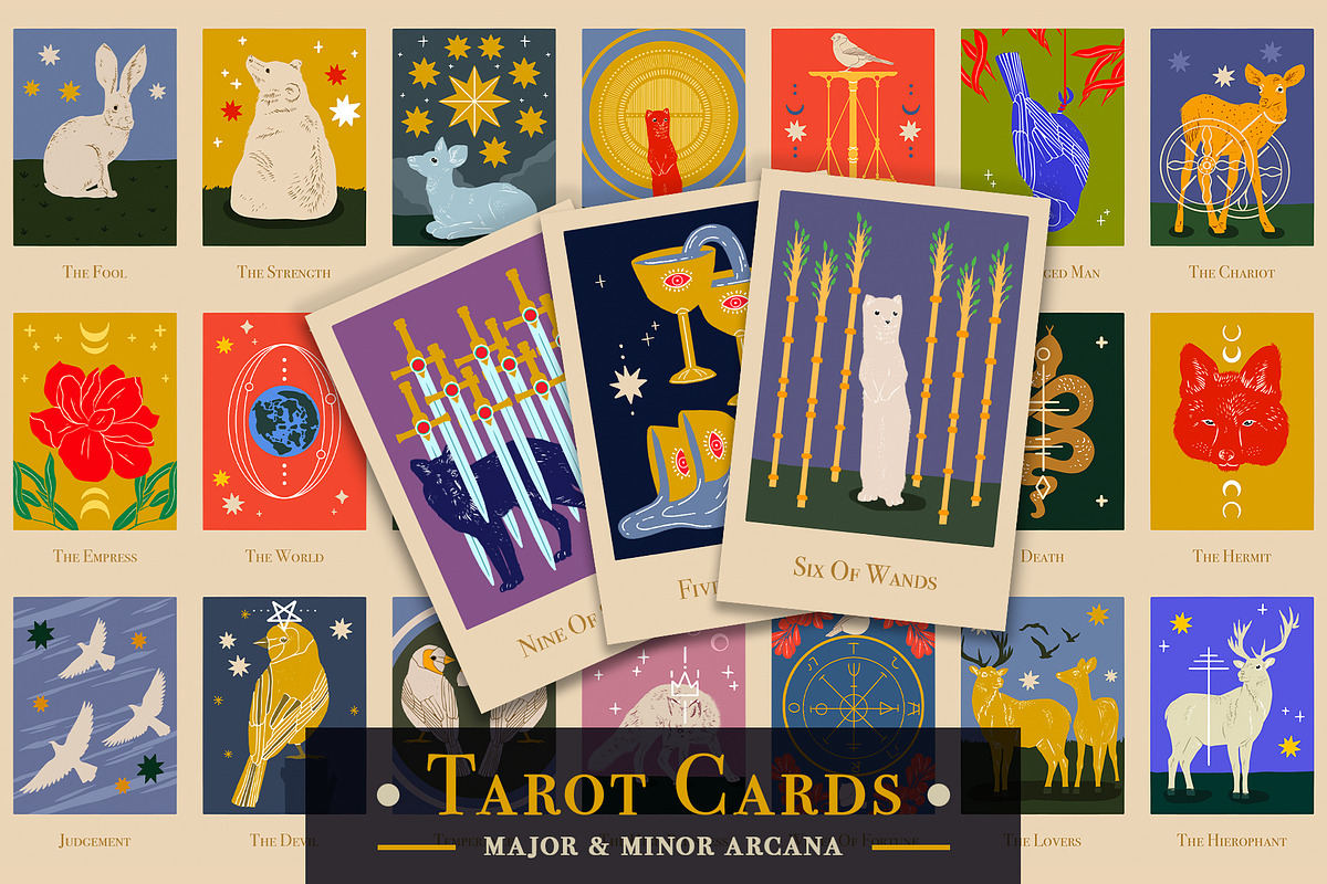 Tarot Cards - Major & Minor Arcana, an Object Graphic by Alina Sh (Photo 1 of 6)