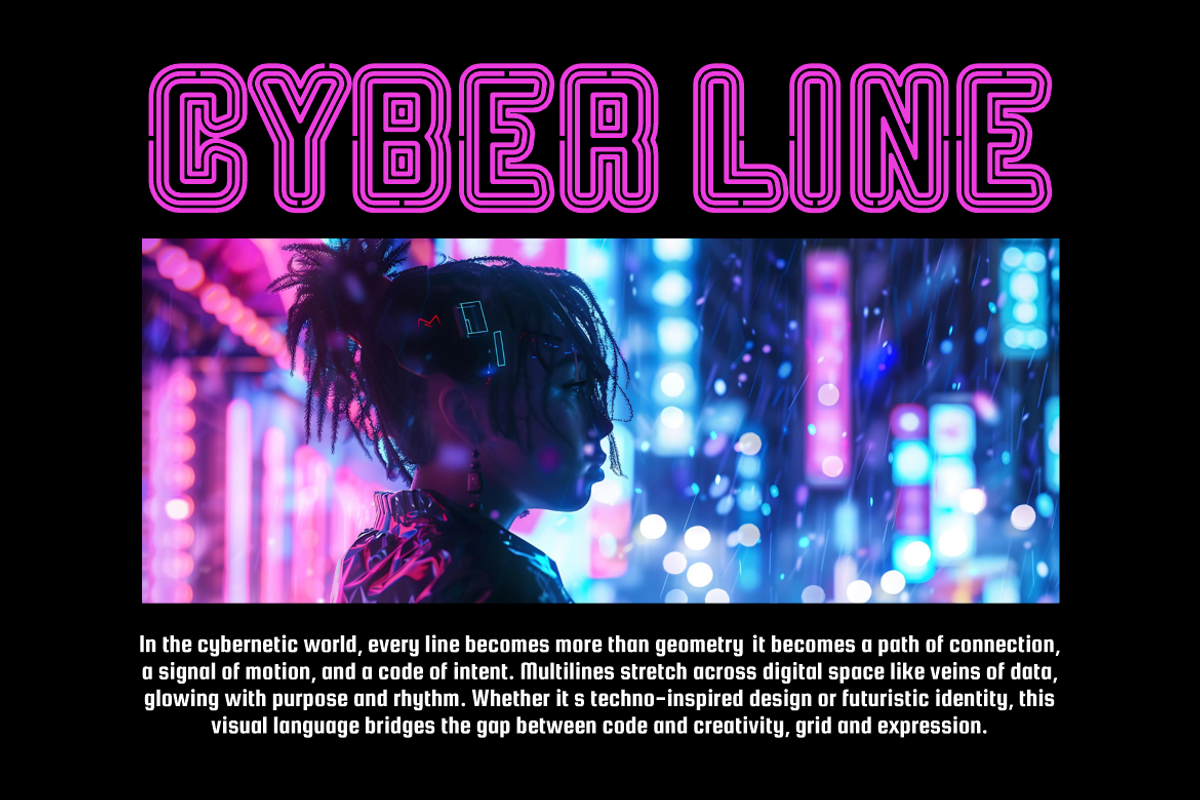 Retravey Multiline Font, a Font by PutraCetol Studio (Photo 4 of 5)