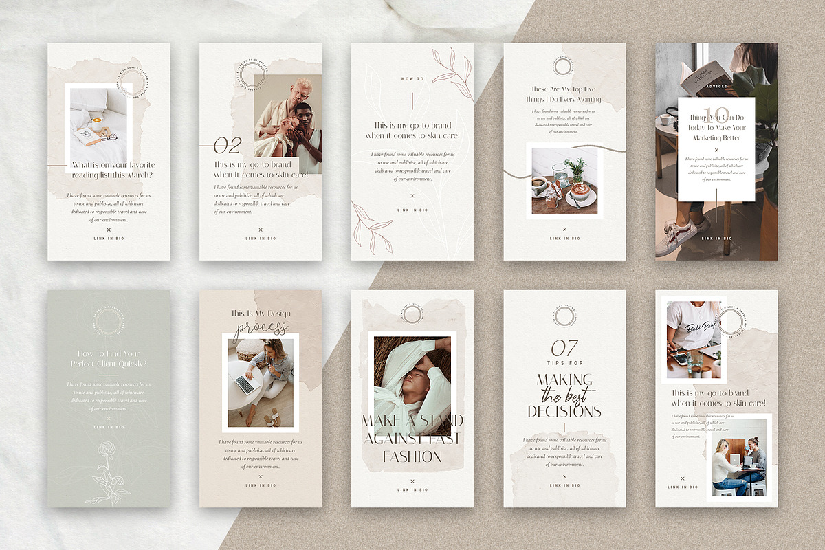 Elodie - 60 Animated Posts & Stories, a Social Media Template by SilverStag Type Foundry (Photo 20 of 48)