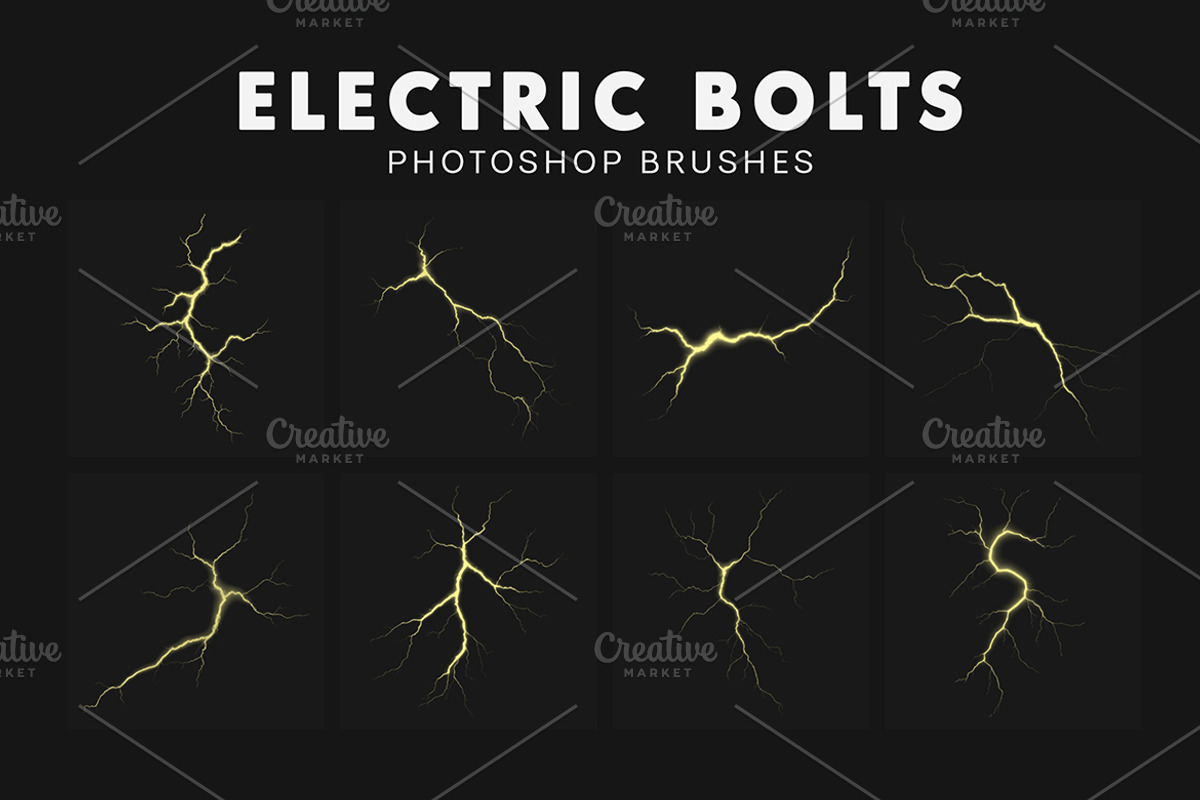 20 Electric Bolts Brushes, a Brush Add-On by AB-TheDesigner (Photo 2 of 4)