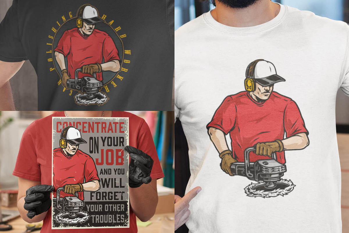 Handymen illustrations, a Branding & Logo Template by DGIM studio (Photo 5 of 6)