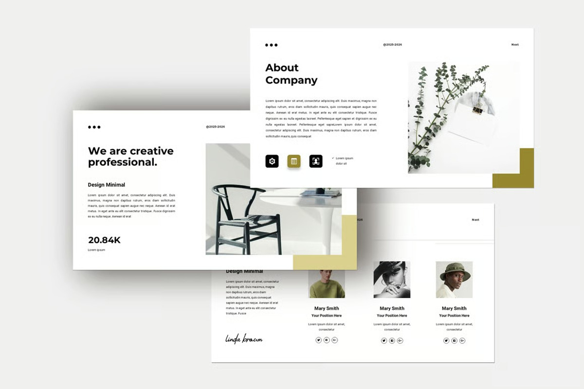 Brand Minimal Presentation Template Powerpoint preview 3