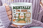 Mentally Cozy Ghost Halloween PNG, a Seasonal Illustration by DreamCafeArt (Thumbnail 7 of 7)
