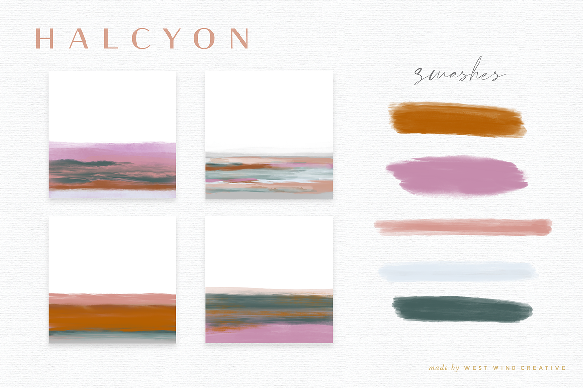 Halcyon -Artistic Textures + Swashes, a Background Graphic by Opal Creative (Photo 3 of 8)