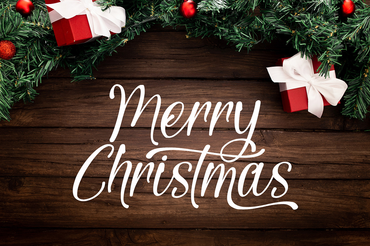 Christmas Weather, a Script Font by Letterafa Studio (Photo 2 of 10)