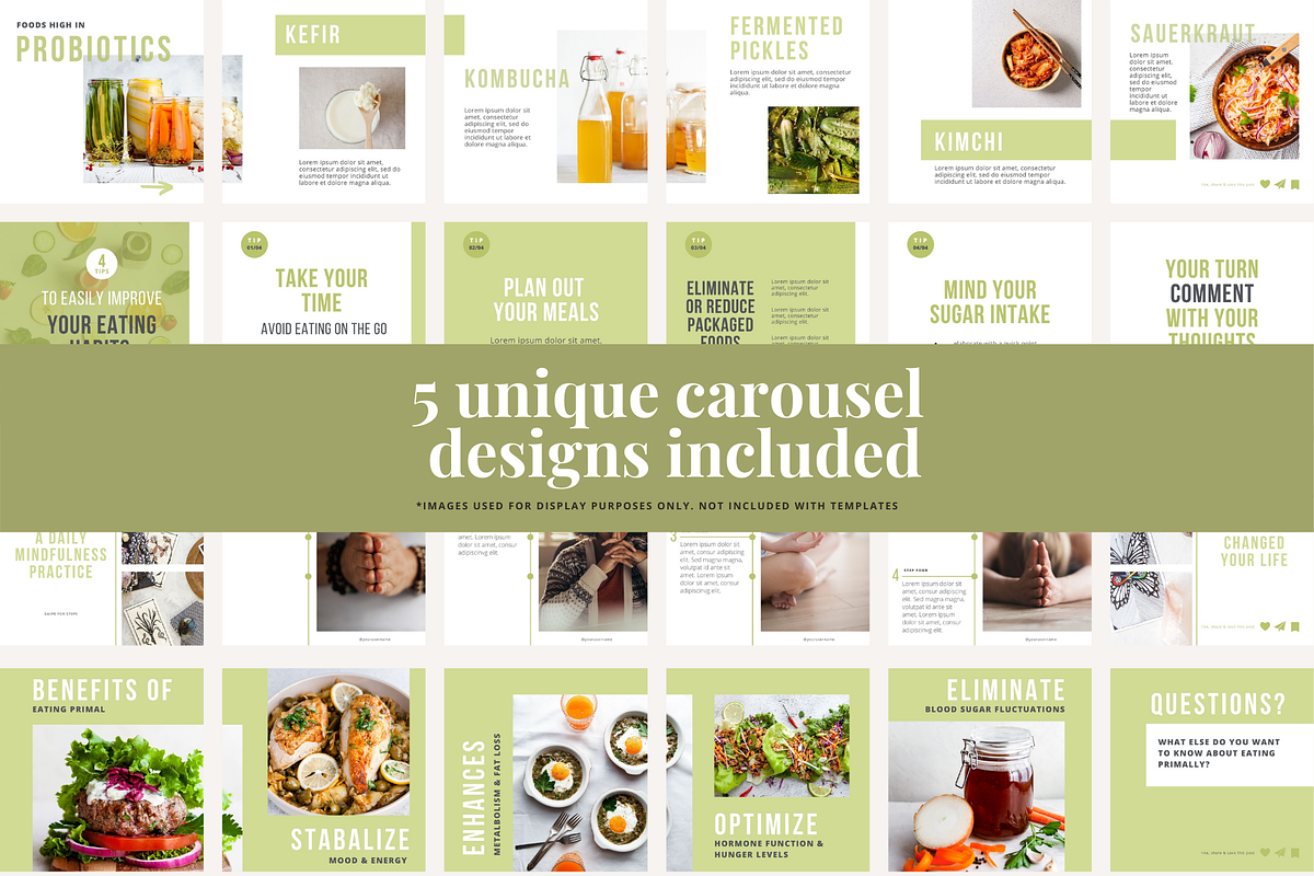 Instagram Carousel Templates, a Social Media Template by Brand Spanking You (Photo 2 of 9)