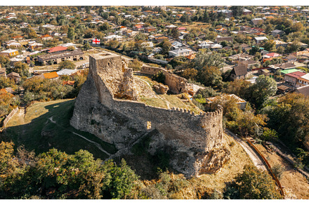 Aerial view of Surami Fortress