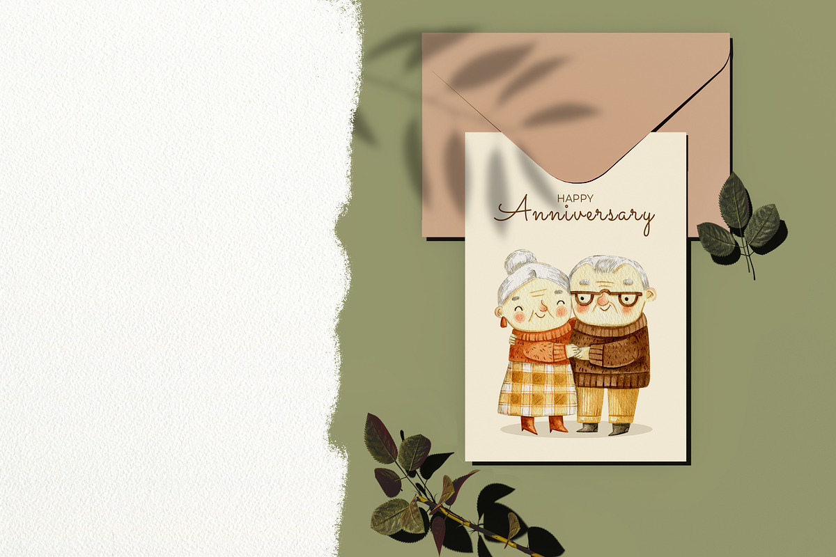 Cute Grandmothers and Grandfathers, an Illustration by babenkoirusa (Photo 11 of 12)