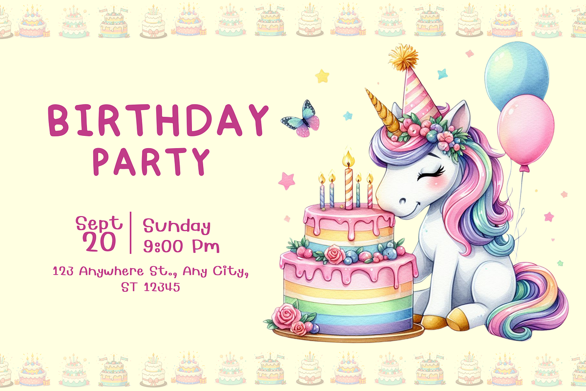 Pastel Unicorns Sublimation Bundle, a Decorative Illustration by Bubble Pixel (Photo 2 of 6)