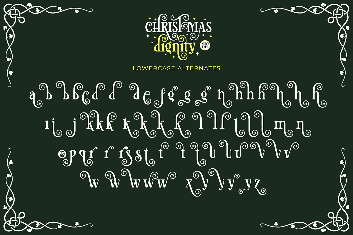 Christmas Dignity - Swirl Serif Font, a Serif Font by Airotype (Photo 14 of 15)