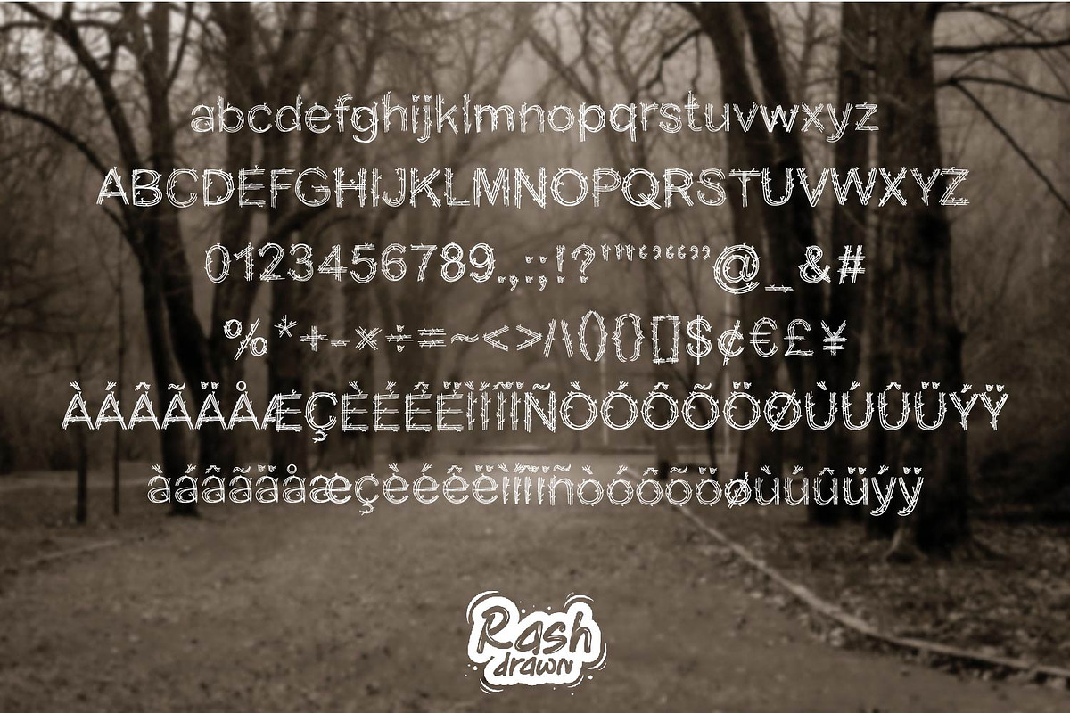 Twig Twag a branchy font, a Font by Rashdrawn (Photo 3 of 3)