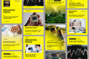 Breaking News Instagram Templates