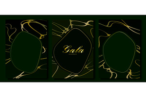 Luxury gala invitations set with, an Illustration by art PVP - market