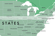 Detailed World Map 60x40 max - jpeg, an Illustration by Plums Pixel Love (Thumbnail 5 of 12)