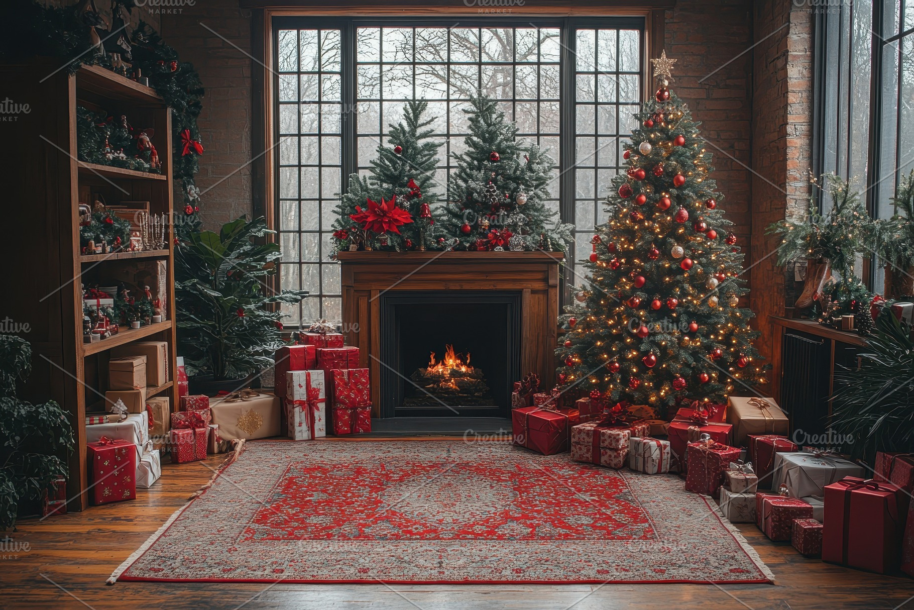 Cozy living room decorated for Chris, a Photo by Tanuart
