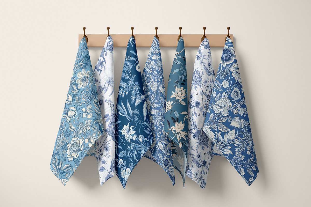 Chinoiserie Botanical Patterns, a Pattern Graphic by Ninterints (Photo 5 of 10)