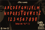 Coven Fresh - Horror Font, a Handwritten Font by Remedy667 (Thumbnail 6 of 7)