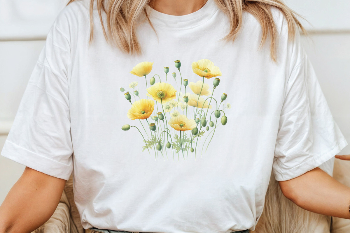 Watercolor Yellow Flower Clipart, an Illustration by CraftArtStudio (Photo 4 of 6)
