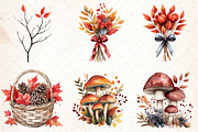 Watercolor Crimson Canopy Clipart, an Illustration by DreamCafeArt (Thumbnail 4 of 7)