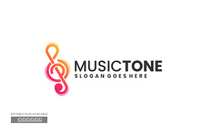 Music Tone Gradient Colorful Logo, a Branding & Logo Template by ivan_artnivora