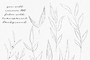 Silver leaves, splatters & strokers, an Illustration by LuiDesignStudio (Thumbnail 3 of 6)